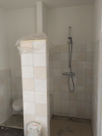 douche wordt gestuct